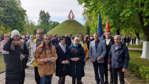 Митинг в честь Дня Победы у Кургана Славы в Советском районе