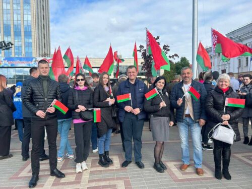 Участие в торжественном мероприятии в рамках празднования Дня Государственного флага, Государственного герба и Государственного гимна Республики Беларусь