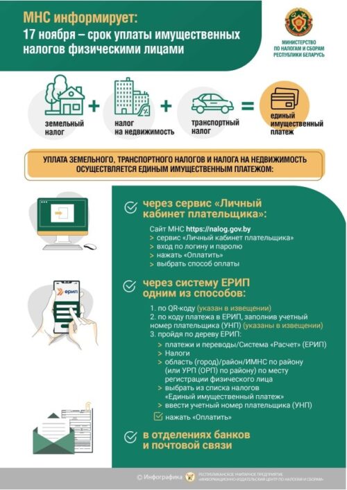 МНС информирует