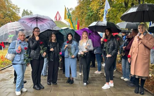Участие в торжественном митинге