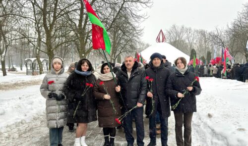 Участие в торжественном митинге
