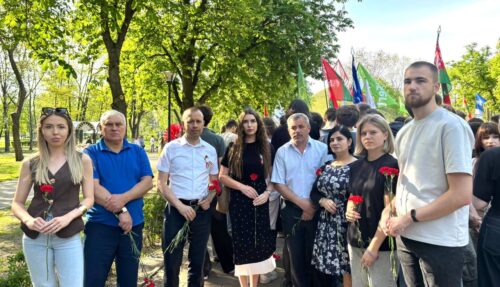 Участие в торжественном митинге