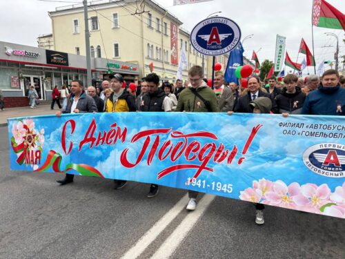 Участие в праздничном шествии, посвященном Дню Победы!